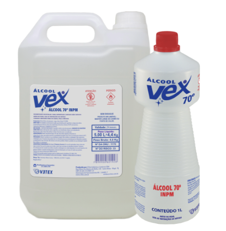 Imagem de ALCOOL LIQUIDO 70% VEX 1L 