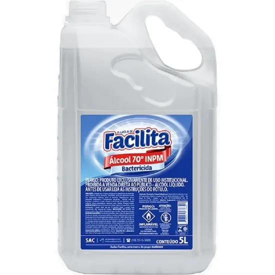 Imagem de ALCOOL LIQUIDO 70% FACILITA 5 L