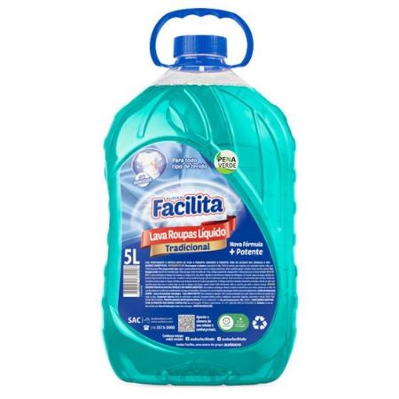Imagem de FACILITA LAVA ROUPAS LQD TRADICIONAL 5L - AUDAX