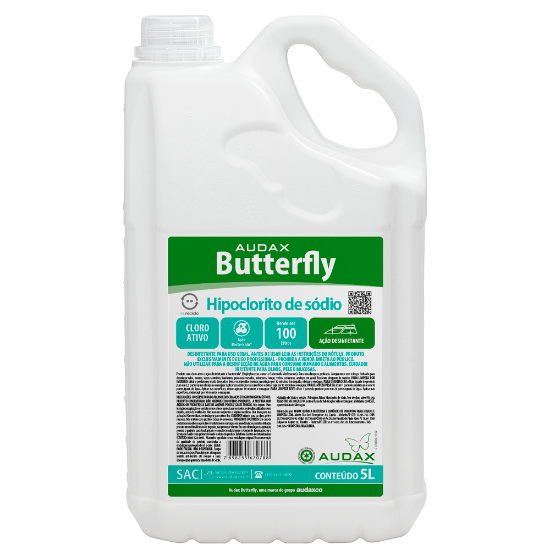 Imagem de HIPOCLORITO DE SÓDIO BUTTERFLY AUDAX 5L