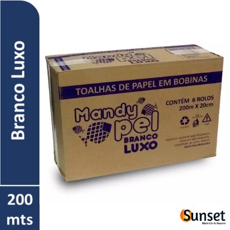 Imagem de PAPEL TOALHA BOBINA MANDYPEL C/6 UNIDADES