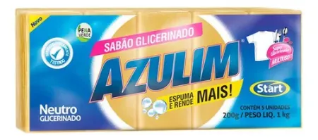Imagem de SABÃO BARRA AZULIM GLICERINADO 5X200