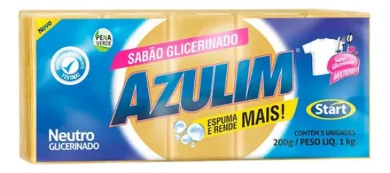 Imagem de SABÃO BARRA AZULIM GLICERINADO 5X200