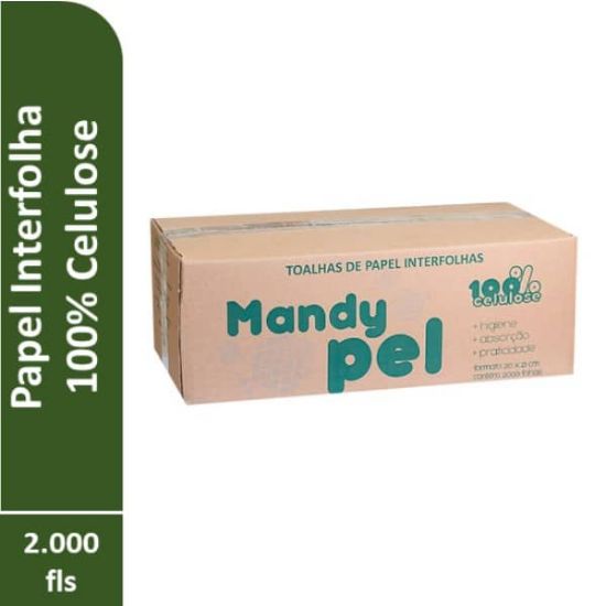 Imagem de PAPEL INTERFOLHA 100% CELULOSE 20X21 C/ 2000 MANDYPEL