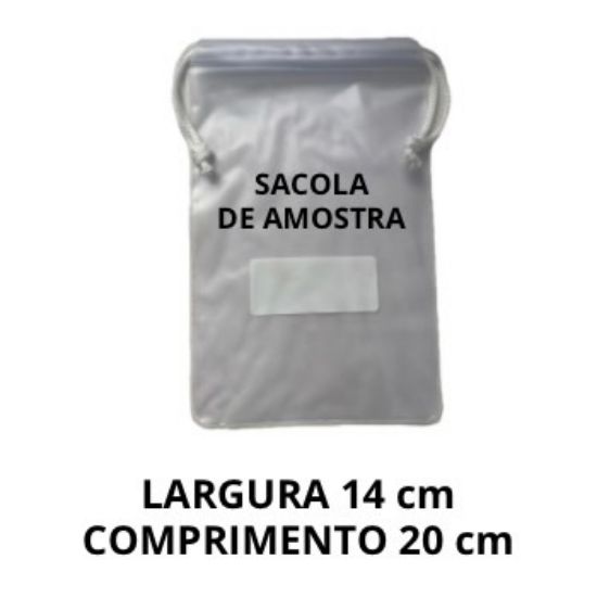 Imagem de SACOLA AMOSTRA DE SOLO TARJA P/IMPRESSÃO 14X20 CM