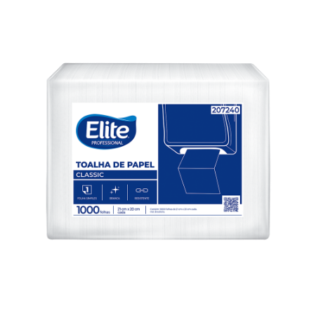 Imagem de Papel Toalha Interfolhado Elite Classic Folha Simples