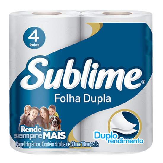 Imagem de Papel Higiênico Sublime Folha Dupla
