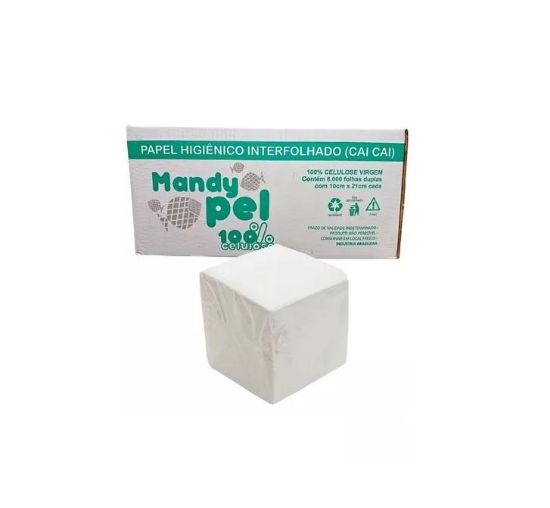 Imagem de PAPEL HIG INTERF F DUPLA 8000 FLS. MANDYPEL 100% CELULOSE