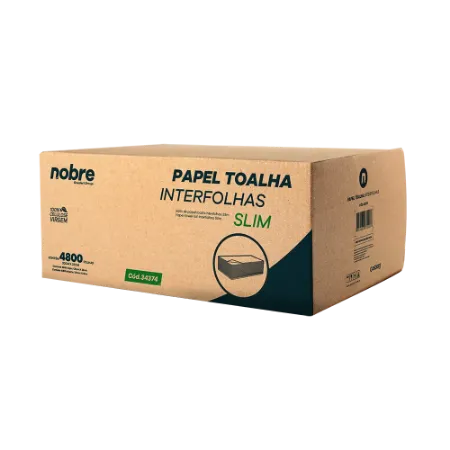 Imagem de PAPEL TOALHA INTERFOLHAS SLIM 20X23 100% CELULOSE - CX 4800 FOLHAS