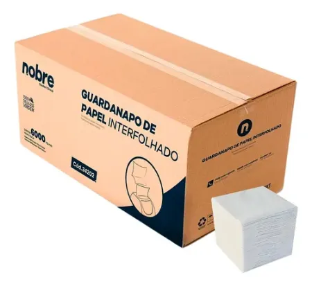 Imagem de GUARDANAPO INTERFOLHADO COM 2000 FOLHAS - 10 CM X 20 CM