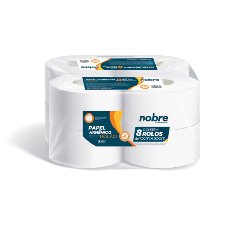 Imagem de PAPEL HIGIÊNICO ROLO 10 CM X 500 M - FARDO COM 8 ROLOS FOLHA SIMPLES
