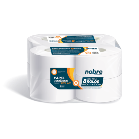 Imagem de PAPEL HIGIÊNICO ROLO 10 CM X 500 M - FARDO COM 8 ROLOS FOLHA SIMPLES