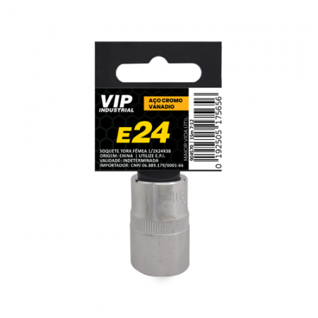 Imagem de SOQ TORX FÊMEA MANUAL CURTO E24 - Enc. 1/2" x 38mm