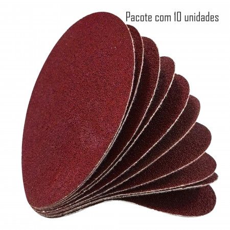 Imagem de DISCO LIXA C/ VELCRO - 5" 125mm GR 180 [C/10]