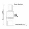 Imagem de SOQ ALLEN MANUAL LONGO 14mm - Enc. 1/2" x 100mm
