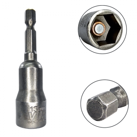 Imagem de SOQ CANHÃO MAGNÉTICO 7/16" - Enc. 1/4" x 65mm [C/5]