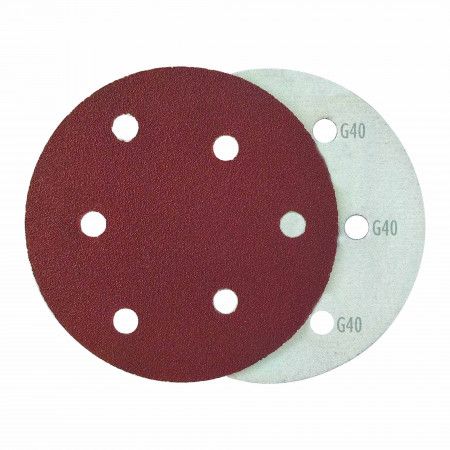 Imagem de DISCO DE LIXA C/ FURO - 6" (150m) GR 40 - C/5