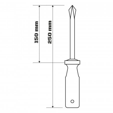 Imagem de CHAVE PHILLIPS 1/4" X 6" - PH2