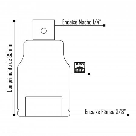 Imagem de REDUCAO MANUAL 3/8"F X 1/4"M