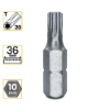 Imagem de BITS TORX CURTO PREMIUM T20 - Enc. 10mm x 36mm