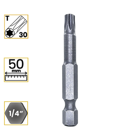 Imagem de PONTA TORX T30 - Enc. 1/4" x 50mm [C/10]