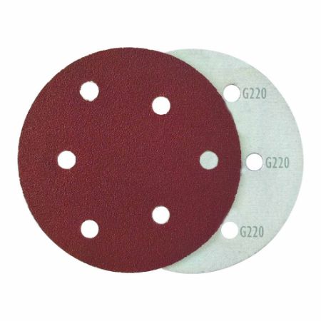 Imagem de DISCO DE LIXA C/ FURO - 6" (150m) GR 220 - C/5